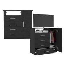 Organizador Barlovento, Wengue, con Cuatro Cajones y una Puerta  ZF X2