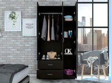 Closet América, Wengue, con Dos Cajones y Variedad de Entrepaños  ZF
