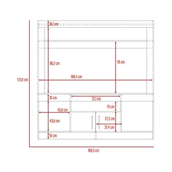 Mesa Para Tv Taiwano, Wengue, Para Televisor de 50 Pulgadas