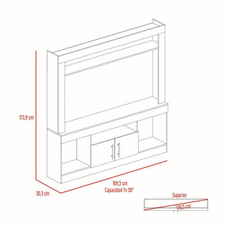 Mesa Para Tv Taiwano, Wengue, Para Televisor de 50 Pulgadas