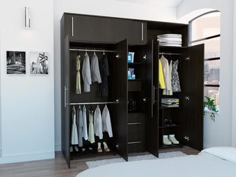 Closet Montano 200, Wengue, de dos puertas corredizas