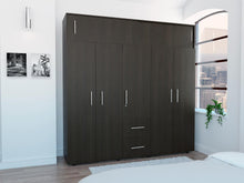 Closet Montano 200, Wengue, de dos puertas corredizas