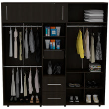 Closet Montano 200, Wengue, de dos puertas corredizas