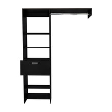 Closet Delhi 150, Wengue, con Variendad de Entrepaños y Un Cajón