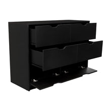 Organizador Brasilia, Wengue, Con Cuatro Cajones Multiusos Deslizables X2