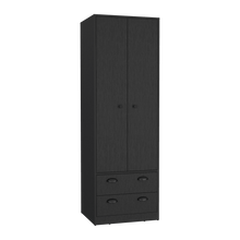 Closet Dulis, Wengue, con dos puertas batientes y dos cajones ZF