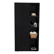 Closet Mandi, Wengue, con Dos Tubos y Un Cajon Deslizable ZF