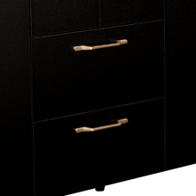 Closet Eco Golden, Wengue y Dorado, Variedad de Entrepaños y Cuatro Puertas Abatibles