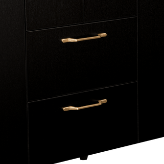 Closet Eco Golden, Wengue y Dorado, Variedad de Entrepaños y Seis Puertas Abatibles - VIRTUAL MUEBLES