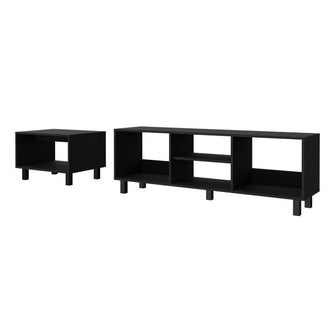 Combo para Sala Pity, Wengue, Incluye Mesa para TV 65" y Mesa de Centro ZF