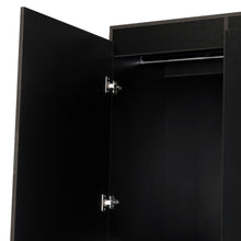 Closet Bariloche Bombay Eco, Wengue, con Variedad de Entrepaños y Cuatro Puertas Abatibles.