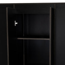 Closet Bariloche Bombay Eco, Wengue, con Variedad de Entrepaños y Cuatro Puertas Abatibles.