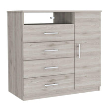 Set de 2 Organizadores Barlovento, Humo, con Cuatro Cajones y una Puerta