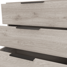 Organizador Wesley, Humo, con Tres Cajones Organizadores y Manijas Metálicas ZF