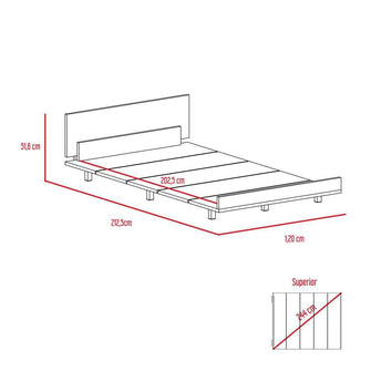 Combo Para Habitación Roblef, Incluye Cama - Colchón - Closet - Mesa de Noche y Espejo