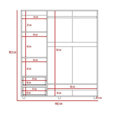 Combo Para Habitación Dalia, Incluye Base Cama - Colchón - Closet - dos Mesas de Noche y Panel