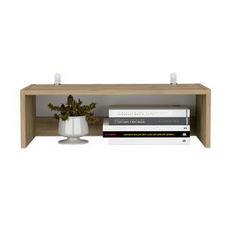 Complemento de Biblioteca Home, Macadamia y Blanco Duqueza, para Adicionar un Compartimiento a tus Espacios