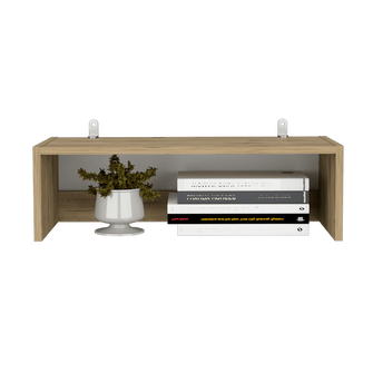 Complemento de Biblioteca Home, Macadamia y Blanco Duqueza, para Adicionar un Compartimiento a tus Espacios