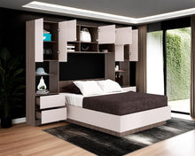 Cama con Closet Deni, Milan y Capri, incluye tendido de tablas y closet con  amplios espacios de almacenamiento