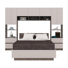 Cama con Closet Deni, Milan y Capri, incluye tendido de tablas y closet con  amplios espacios de almacenamiento