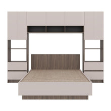 Cama con Closet Deni, Milan y Capri, incluye tendido de tablas y closet con  amplios espacios de almacenamiento