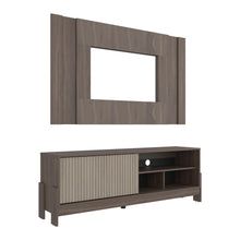Mesa Para Tv Odell, Milan y Roble Natural, Para Televisor desde 50" a 65"