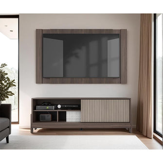 Mesa Para Tv Odell, Milan y Roble Natural, Para Televisor desde 50" a 65"