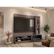 Centro de Entretenimiento Yakarta, Avellana y Roble Natural, con Espacio Para Televisor para Hasta 65 Pulgadas y Varios Entrepaños