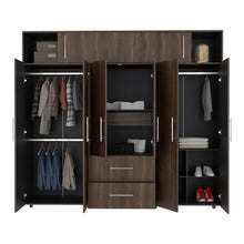 Closet Montano 230, Milan y Wengue, de dos puertas corredizas