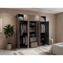 Closet Montano 230, Avellana y Wengue, De Dos puertas Corredizas