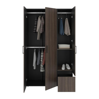 Closet Kenvil, Milan y Wengue, con un cajon y tres puertas