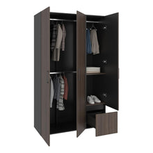 Closet Kenvil, Milan y Wengue, con un cajon y tres puertas