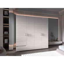 Closet Light 200, Nevado y Blanco, con amplios espacios de almacenamiento