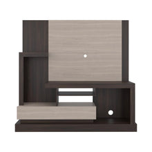 Mesa Para Tv Draven, Nogal y Bardolino, con Espacio Para Televisor de Hasta 55 Pulgadas