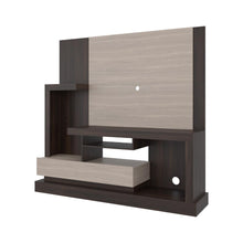 Mesa Para Tv Draven, Nogal y Bardolino, con Espacio Para Televisor de Hasta 55 Pulgadas