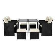 Comedor de Exterior Mucura , Negro y Blanco