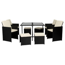 Comedor de Exterior Mucura , Negro y Blanco