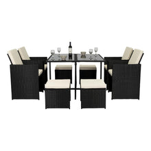 Comedor de Exterior Mucura , Negro y Blanco