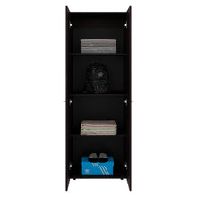 Closet Beico, Nogal y Negro, con dos Puertas Abatibles y cuatro entrepaños ZF