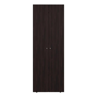Closet Beico, Nogal y Negro, con dos Puertas Abatibles y cuatro entrepaños ZF