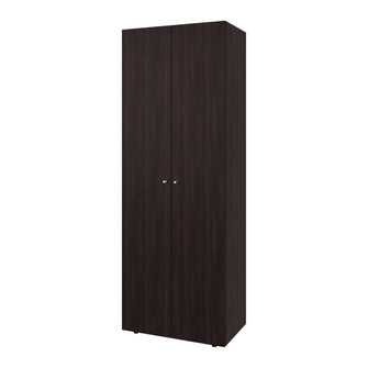 Closet Beico, Nogal y Negro, con dos Puertas Abatibles y cuatro entrepaños ZF