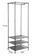 Closet Organizador Lula, Negro, De Tres Niveles