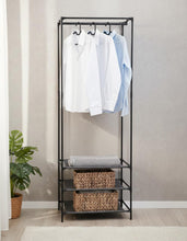 Closet Organizador Lula, Negro, De Tres Niveles