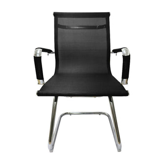 Silla Tela Fija Oficina Escritorio - Negro