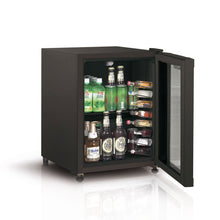 Minibar Vidrio De 49 Lts Challenger, Color Negro