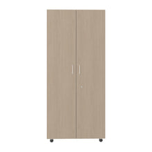 Closet Iker, Cartagena y Blanco, con Maletero y Rodachinas Para Su Fácil Desplazamiento