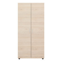 Closet Carlota, Beige y Blanco, con Dos Puertas Abatibles