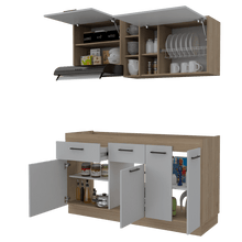 Cocina Integral Galapa, Beige y Blanco, no incluye mesón