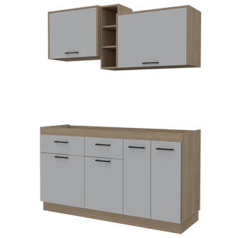 Cocina Integral Galapa, Beige y Blanco, no incluye mesón