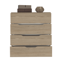 Organizador Zory, Beige y Blanco, con Cuatro Cajones